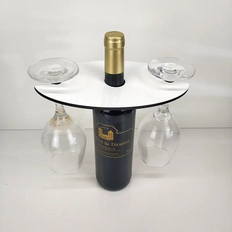 MDF Oval Sublimation Wine Caddy Wood Wine Holder Wooden Blank Glass Cup Holder