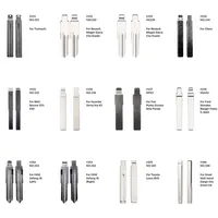 151-166 #   Clé de voiture universelle non coupée à télécommande, lame vierge en métal KeyDiy KD pour VVDI JMD pour Chery pour Fiat Ford