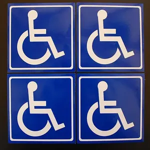 핸디캡 기호 데칼 자동차 창 문 장애인 기호 휠체어 장애인 기호 비닐 스티커 다이 컷 데칼 유리 비닐 스티커