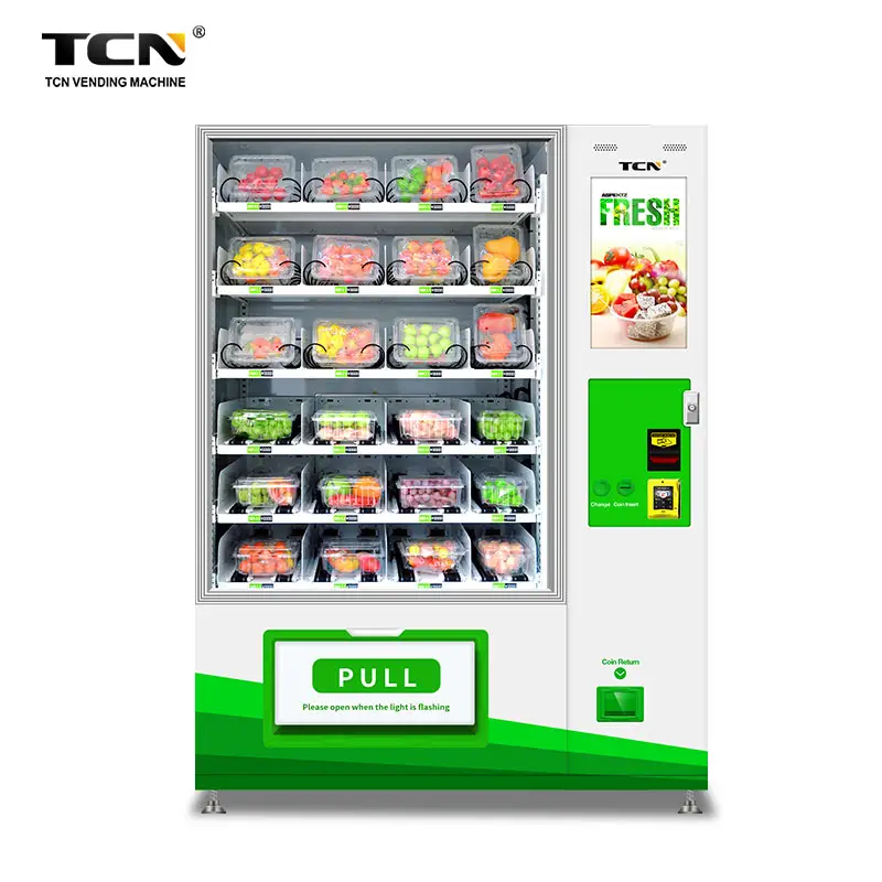 TCN Automaat Fresh Food Vending Machine Touch Screen Elevator Best Vending Machine To Buy