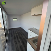 Villa Modulaire Préfabriquée de Luxe Apple Cabin, Maison Capsule Intelligente, Tiny Home, Glamping, Hôtel, Airbnb, Mur en Verre Panoramique