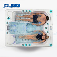 Bain à remous extérieur de haute qualité pour villa et hôtel, spa de nage extérieur JOYEE, écologique, pour 3 personnes, autoportant
