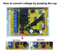 Controlador de Motor inteligente KONST 433, 12V, 24V, batería de Metal AAA, puerta corredera de garaje, código rodante de rotación hacia adelante inversa