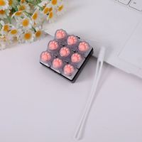 Clavier mécanique avec touches en forme de griffe de chat, bouton porte-clés en silicone souple, décompression, style moulin à vent, modèle de style national chinois