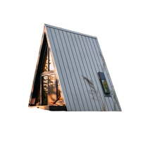 Maison mobile écologique moderne, préfabriquée, panneaux sandwich, structure triangulaire, villa modulaire isolée, chambre pour Airbnb Europe