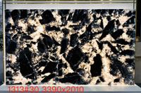 Panneaux muraux en pierre naturelle de luxe moderne et élégante du Brésil, Potagonia Black Translucent, grandes dalles pour la maison, la cuisine, les comptoirs, les meubles de salle de bain et les sols