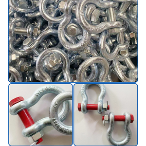 Tornillo forjado galvanizado Pin Anclaje Elevación Grillete de aparejo marino 5/8 7/16 Metal Acero inoxidable Anclaje Arco Grillete de cadena de G-209 - Product Image 3