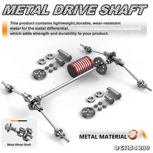 سيارة بتحكم عن بعد كبيرة رائعة 36 كم/ساعة طراز سيارة بالتحكم عن بعد 4x4 عالية السرعة للطرق الوعرة للبالغين بسرعة عالية مع جهاز تحكم عن بعد رباعي الحركة للبيع الأكثر مبيعًا - Product Image 4