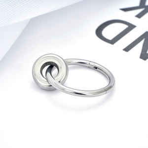 G23チタン16Gノーズリングシンプルスタイルサークルダングルクリッカーイヤリングヘリックスローブコンクダイアイピアスジュエリー - Product Image 6