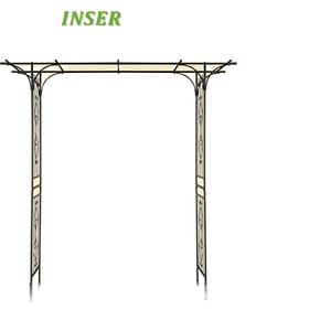 Arche <span class=keywords><strong>de</strong></span> jardin, support en acier, treillis, arche pour la décoration <span class=keywords><strong>de</strong></span> cérémonie <span class=keywords><strong>de</strong></span> mariage - Product Image 3