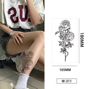 Autocollant de tatouage temporaire imperméable personnalisé pour le corps, décalcomanie en papier pour la vente en gros, les fêtes, les festivals, les événements et l'usage professionnel - Product Image 1