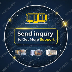 Maison conteneur moderne de luxe pour usage en villa - Pod de couchage préfabriqué compact pour hôtel avec design respirant - Product Image 6