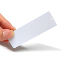 Tarjeta RFID de PVC UHF con Código QR y Número de Código de Barras para Almacén, ISO18000 6C Monza R6P M730 M750, con Orificios para Gestión de Palés