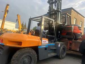 Chariot élévateur diesel TCM FD150 d'occasion de 10 tonnes, bon marché et de bonne qualité, certifié CE ISO, origine Japon, À VENDRE - Product Image 4