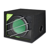 TANBX Subwoofer de voiture actif stéréo à bobine simple de 10 pouces, basses pures TB-10W3