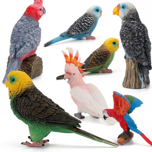 Estatuilla de pájaro simulado, modelo estático, guacamayo, periquito, cacatúa, decoración divertida, adorno - Product Image 2