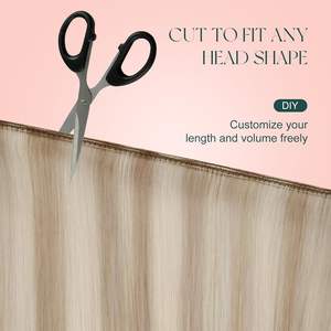 Extensiones de Cabello Ruso Rubio Ceniza de Lujo, Doble Trama, Cutícula Alineada, Cabello Humano Virgen Remy Original - Product Image 3