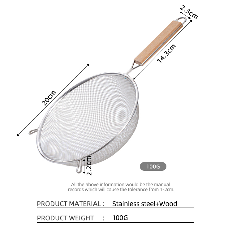Baking Tools Strainer Basket With Handle