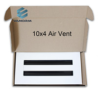 Diffuseur de grille moderne et élégant 10x4 pouces, 2 fentes, grille d'aération linéaire pour système de climatisation HVAC, registre de plafond pour retour d'air de climatisation industrielle