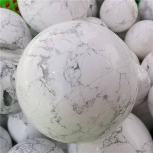 Sfera di Alta Qualità in <span class=keywords><strong>Pietra</strong></span> di Quarzo Naturale, <span class=keywords><strong>Howlite</strong></span> Bianca, Turchese Bianco, <span class=keywords><strong>Pietra</strong></span> per Gioielli - Product Image 2