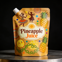 Pochettes souples personnalisées en plastique alimentaire pour liquides, avec bec verseur, pour vodka, bière et jus, format stand-up