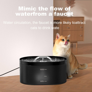 เครื่องจ่ายน้ำสำหรับสัตว์เลี้ยงอัตโนมัติ ความจุ 2.2 ลิตร ชาร์จใหม่ได้ ติดตั้งง่าย ระบบกรองหลายขั้นตอน น้ำดื่มที่ปลอดภัย - Product Image 6