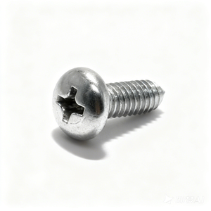 Tornillos Roscadores # 10 tornillos metálicos de cabeza plana de 1/2 pulgada, tri-zincados, para termoplástico, acero al carbono C1022, Homn Reen - Product Image 2