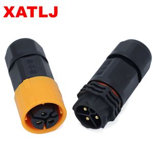 Разъем XATLJ <span class=keywords><strong>2</strong></span>-контактный круглый, водонепроницаемый IP67, 300В 20А, авиационный штекер-розетка, панельный монтаж, 3P, сплав - Product Image 2