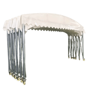 <span class=keywords><strong>Cuchillo</strong></span> recubierto de PVC personalizado, lonas para raspar, tienda deslizante móvil con ruedas para boda - Product Image 1