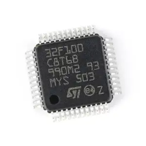 STM32F100C8T6 전자 주식 부품 MCU LQFP-48 IC 칩 프로그래머 암 STM32F100C8T6