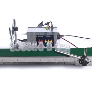 Semi-Automatic single head Intelligent induction water perfume bottle liquid filling machine with conveyor