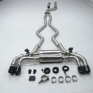 High Performance B58 Cat <b>Back</b> Valved Sport Exhaust System With Exhaust Muffler & Tips for BMW G20/G22 M340i/M440i B58 2019-2024 - Product Image 2