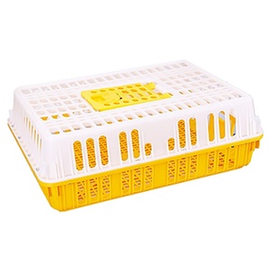 Poultry Plastic broiler chick duck live transport cage box chicken crate for sale
