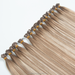 Extensions de cheveux humains pré-collées à pointe plate, cheveux russes vierges Remy, doux, lisses, invisibles, à pointe kératine - Product Image 1
