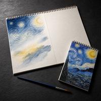 Carnet à spirales personnalisé, durable, papier A4 sans acide, bloc de dessin pour aquarelle, journal de voyage