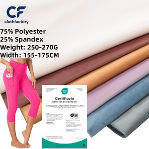 レディースホットピンクカプリレギンスハイウエスト257G 75% ポリエステル25% スパンデックス生地ヨガやデイリーウェア - Product Image 1