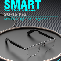 Lunettes Intelligentes SG-15 Pro : Traducteur 6.0, Intercom, Audio Open-Ear, Contrôle Tactile, Type-C, en ABS+PC