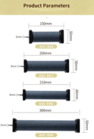 Diffuseur de bulles cylindrique en carbure de silicium fritté, plusieurs tailles, pour aquarium, oxygénateur écologique, emballage inclus