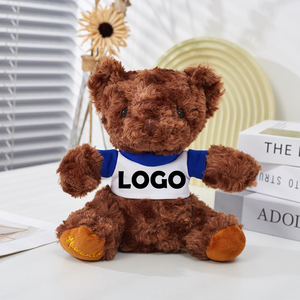 Oso de peluche de 18cm ODM OEM, regalo de graduación, Promoción de Empresa, actividad de recuerdo, camiseta personalizada, juguete de peluche personalizado con logotipo - Product Image 2
