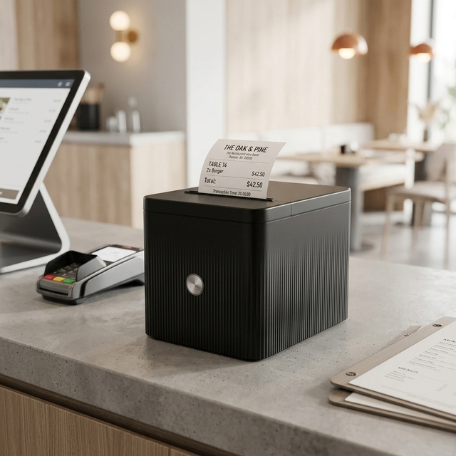 Cashino CSN-806 80mm Desktop Thermal Receipt Printer POS Cloud Printer USB LAN 203DPI for Supermarket Retail
