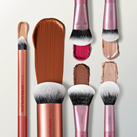 1156 Real Technique Travel-ready Glam Travel Concealer Contour Full Beat 4 Piece Makeup Brush Kit Set