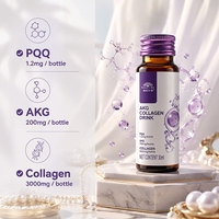 Boisson de collagène AKG Beauté OEM ODM Marque Privée Anti-âge Astaxanthine PQQ Nid d'oiseau Élastine Acide Hyaluronique Naturel