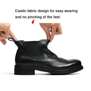 OEM Custom Made Horsehide Brogue <strong>Goodyear</strong> <strong>Welt</strong> Genuine Leather Waterproof Fashion Toe Lace-up Chelsea Martin <strong>Boots</strong> Trendy - Product Image 2