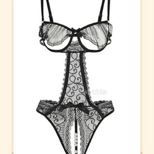 Body Sexy Golden Shuttle Fun 8108 con Push-Up y Soporte con Aros, Lencería Negra Misteriosa para Mujer - Product Image 5