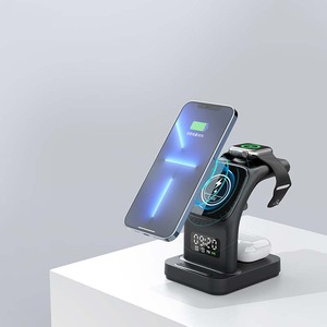 Đồng hồ báo thứ<span class=keywords><strong>c</strong></span> sạ<span class=keywords><strong>c</strong></span> không dây cho điện thoại đồng hồ thông minh Tai nghe chất lượng cao sạ<span class=keywords><strong>c</strong></span> nhanh 5 trong 1 loại <span class=keywords><strong>C</strong></span> đen trắng 12 tháng newqi - Product Image 1