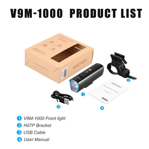 Gaciron V9M-1200 Pro Çalışma Lambası 1200LM Tam Alüminyum Alaşımlı 118 Geniş Işın Açılı Akıllı Karartma Özellikli Gidon ve Kask Montajı - Product Image 4