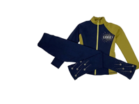 Ensemble veste et pantalon d'entraînement de patinage artistique pour adultes et filles - Tenue de danse et d'entraînement de patinage pour enfants