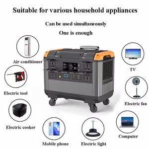 สถานีพลังงานแสงอาทิตย์แบบพกพาสำรองฉุกเฉิน 3000W พร้อมแผงโซลาร์เซลล์ แบตเตอรี่ลิเธียมไอออน อินเวอร์เตอร์คลื่นไซน์บริสุทธิ์ - Product Image 3