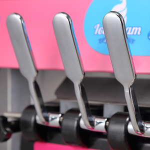 Blg chuyên nghiệp kem bột tùy chỉnh điện áp thương mại 3 cửa hàng dọc Máy làm kem mềm thiết bị Kem - Product Image 2