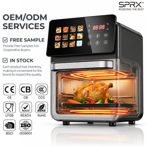Forno Elettrico Professionale con Funzione Friggitrice ad Aria, Grande Capacità, Digitale, a Convezione, con Finestra Visibile, in Acciaio Inossidabile - Product Image 1
